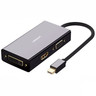 Конвертер UGREEN MD114 (20418) Mini DP to HDMI/VGA/DVI Converter. Длина: 13,3 см. Цвет: черный