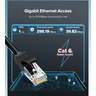 Кабель сетевой UGREEN NW102 (20161) Cat 6 8-Core U/UTP Ethernet Cable. Длина: 3м. Цвет: черный