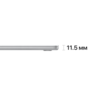 Портатив.персон.компьютер Apple 15-inch MacBook Air: Apple M2 chip with 8-core CPU and 10-core GPU/8GB/256GB Silver цвет: серебро